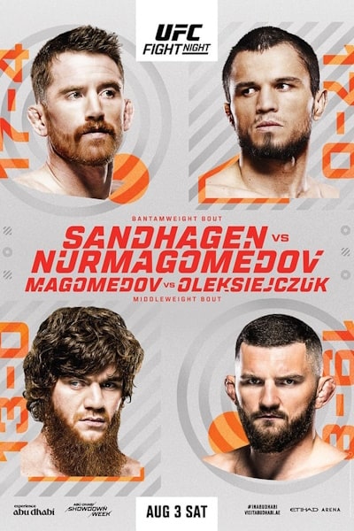 UFC on ABC 7 Sandhagen vs Nurmagomedov 2024